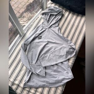 Hurley Gray Long Sleeve Hoodie Tee